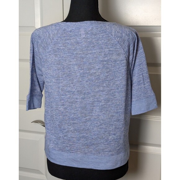 Victoria Secret Blue Pullover Sweater Size S Short Sleeve Cute Lightweight - Picture 6 of 9